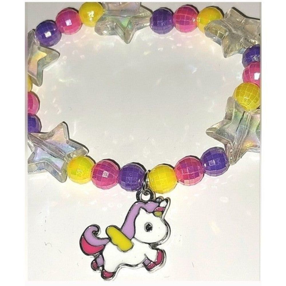 Girls acrylic Unicorn Bracelet